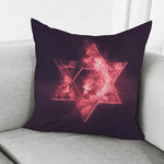 Fiery Star of David Print Pillow Cover