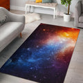 Fiery Universe Nebula Galaxy Space Print Floor Mat