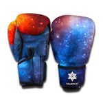 Fiery Universe Nebula Galaxy Space Print Boxing Gloves