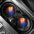 Fiery Universe Nebula Galaxy Space Print Car Coasters