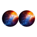 Fiery Universe Nebula Galaxy Space Print Car Coasters