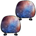 Fiery Universe Nebula Galaxy Space Print Car Headrest Covers