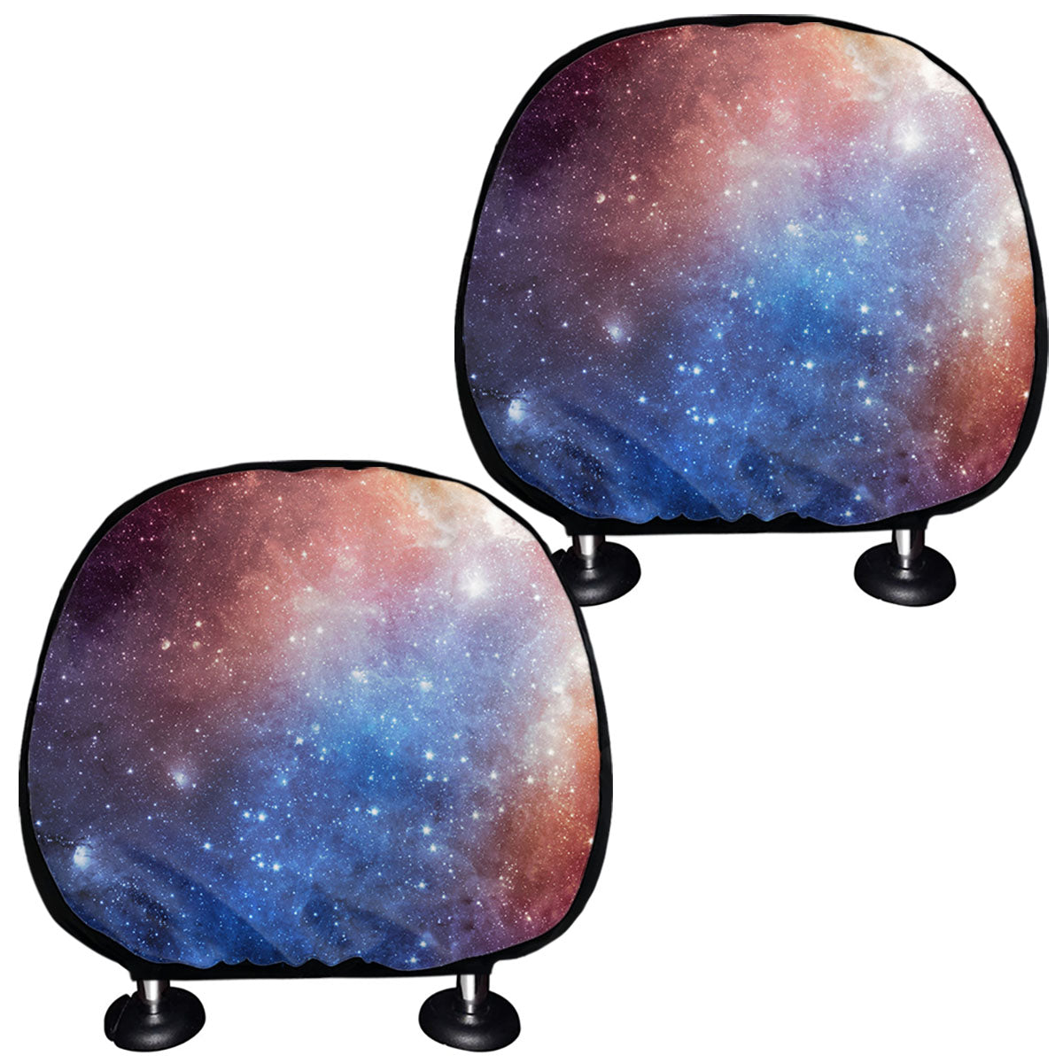 Fiery Universe Nebula Galaxy Space Print Car Headrest Covers