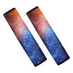 Fiery Universe Nebula Galaxy Space Print Car Seat Belt Covers