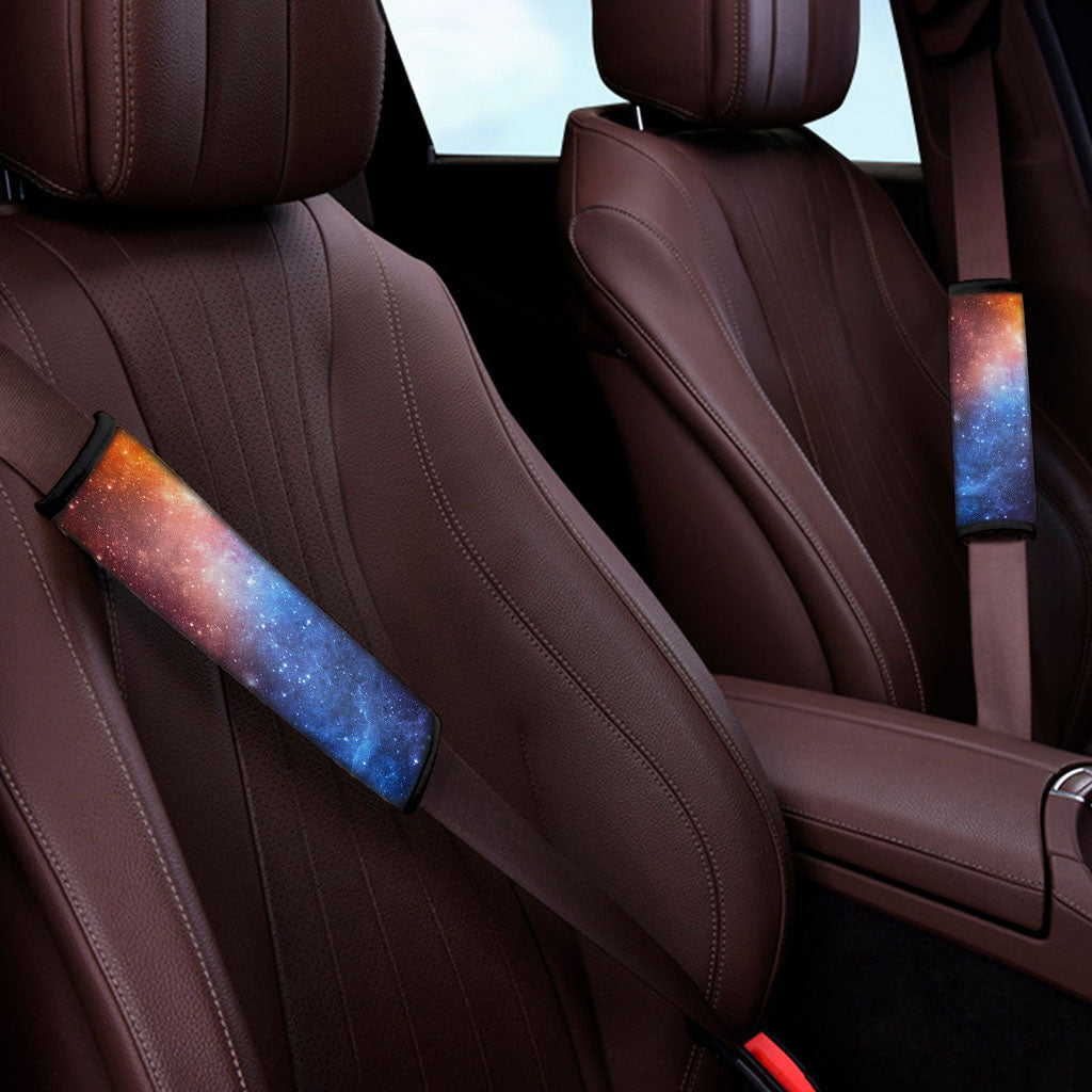Fiery Universe Nebula Galaxy Space Print Car Seat Belt Covers