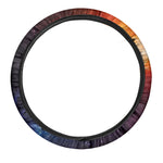 Fiery Universe Nebula Galaxy Space Print Car Steering Wheel Cover