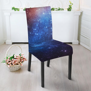 Fiery Universe Nebula Galaxy Space Print Dining Chair Slipcover