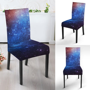 Fiery Universe Nebula Galaxy Space Print Dining Chair Slipcover