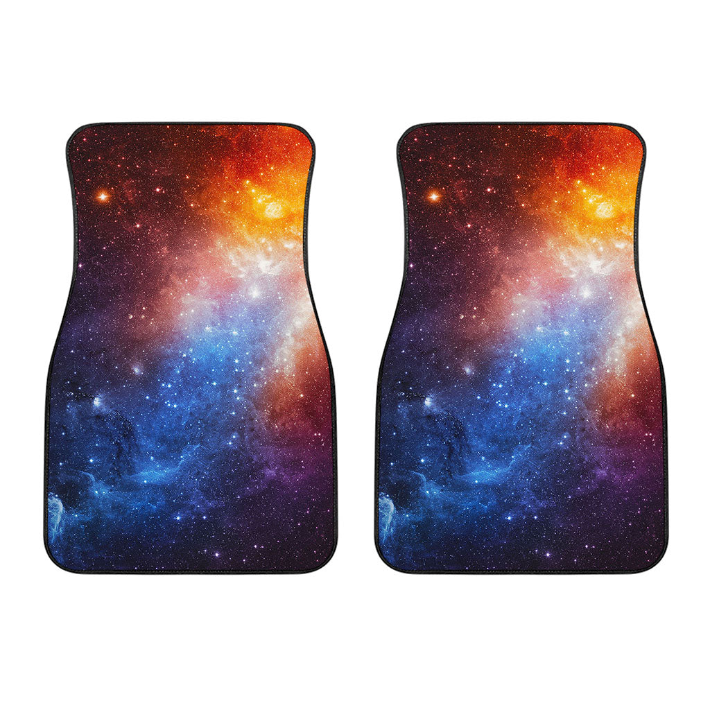 Fiery Universe Nebula Galaxy Space Print Front Car Floor Mats