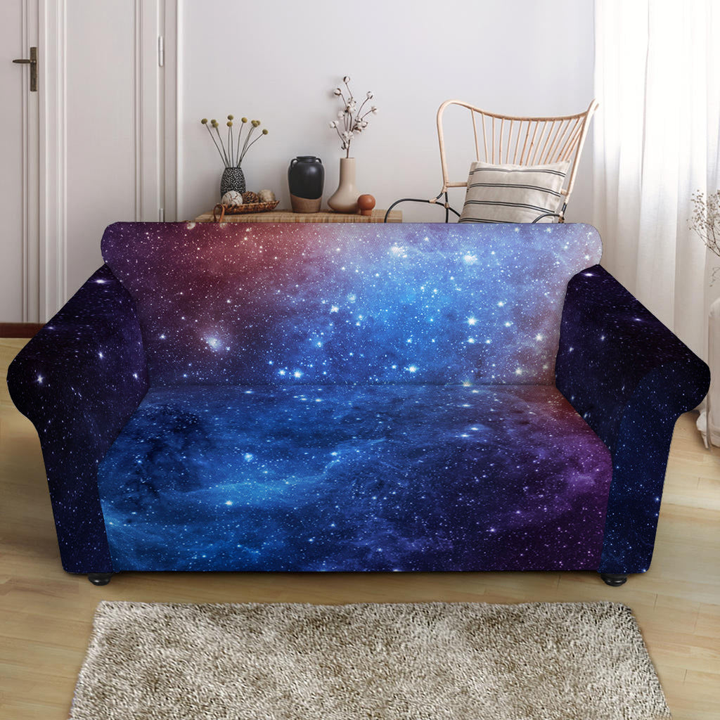 Fiery Universe Nebula Galaxy Space Print Loveseat Slipcover