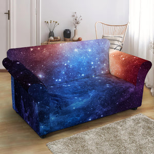 Fiery Universe Nebula Galaxy Space Print Loveseat Slipcover