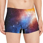 Fiery Universe Nebula Galaxy Space Print Men's Boxer Briefs