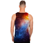 Fiery Universe Nebula Galaxy Space Print Men's Tank Top