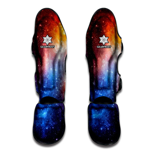 Fiery Universe Nebula Galaxy Space Print Muay Thai Shin Guard