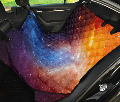 Fiery Universe Nebula Galaxy Space Print Pet Car Back Seat Cover
