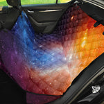 Fiery Universe Nebula Galaxy Space Print Pet Car Back Seat Cover