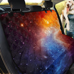 Fiery Universe Nebula Galaxy Space Print Pet Car Back Seat Cover