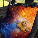 Fiery Universe Nebula Galaxy Space Print Pet Car Back Seat Cover