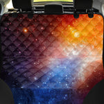 Fiery Universe Nebula Galaxy Space Print Pet Car Back Seat Cover