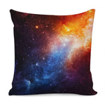 Fiery Universe Nebula Galaxy Space Print Pillow Cover
