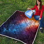 Fiery Universe Nebula Galaxy Space Print Quilt