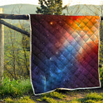 Fiery Universe Nebula Galaxy Space Print Quilt