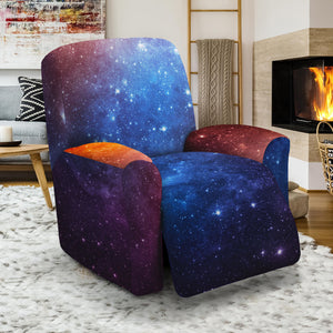 Fiery Universe Nebula Galaxy Space Print Recliner Slipcover