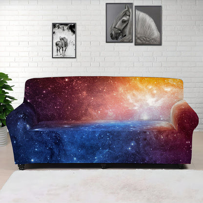 Fiery Universe Nebula Galaxy Space Print Sofa Cover