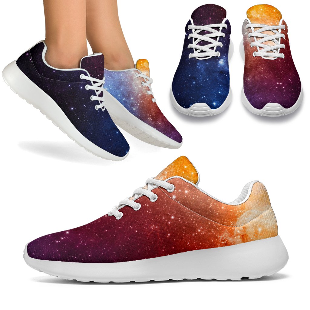 Fiery Universe Nebula Galaxy Space Print Sport Shoes GearFrost