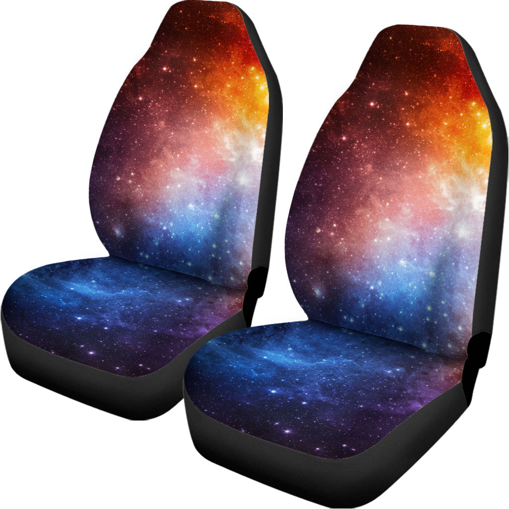 Fiery Universe Nebula Galaxy Space Print Universal Fit Car Seat Covers