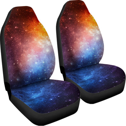 Fiery Universe Nebula Galaxy Space Print Universal Fit Car Seat Covers