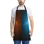 Fire And Ice Dragons Print Apron