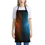 Fire And Ice Dragons Print Apron