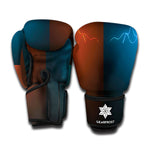 Fire And Ice Dragons Print Boxing Gloves