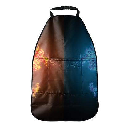 Fire And Ice Dragons Print Car Seat Organizers