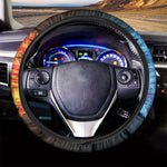 Fire And Ice Dragons Print Car Steering Wheel Cover