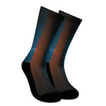 Fire And Ice Dragons Print Crew Socks