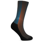 Fire And Ice Dragons Print Crew Socks