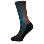 Fire And Ice Dragons Print Crew Socks