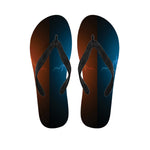 Fire And Ice Dragons Print Flip Flops