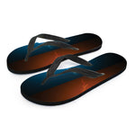 Fire And Ice Dragons Print Flip Flops