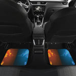 Fire And Ice Dragons Print Front and Back Car Floor Mats