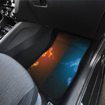 Fire And Ice Dragons Print Front and Back Car Floor Mats