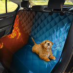 Fire And Ice Dragons Print Pet Car Back Seat Cover
