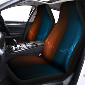 Fire And Ice Dragons Print Universal Fit Car Seat Covers