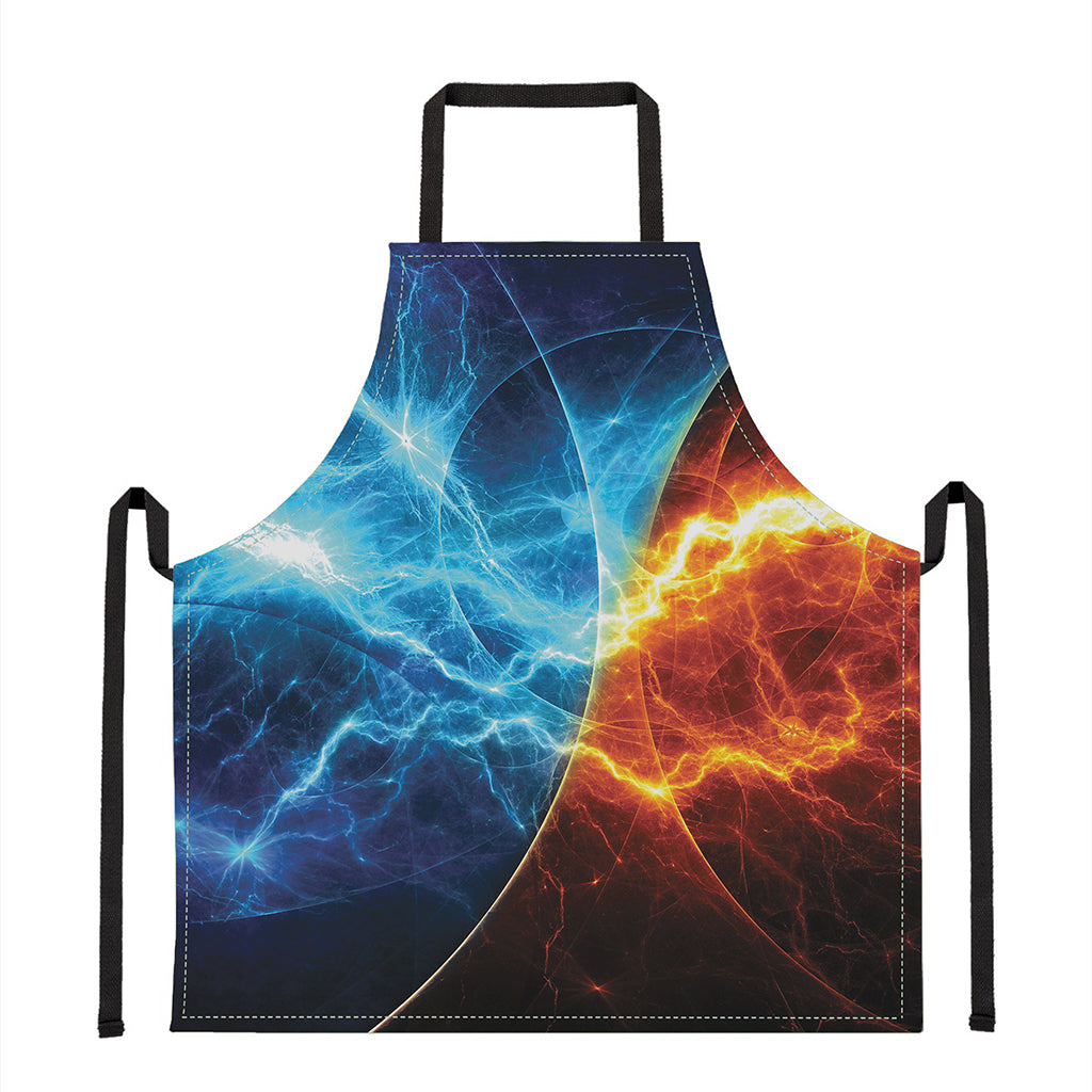 Fire And Ice Energy Print Apron