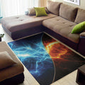 Fire And Ice Energy Print Floor Mat