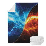 Fire And Ice Energy Print Blanket