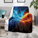 Fire And Ice Energy Print Blanket