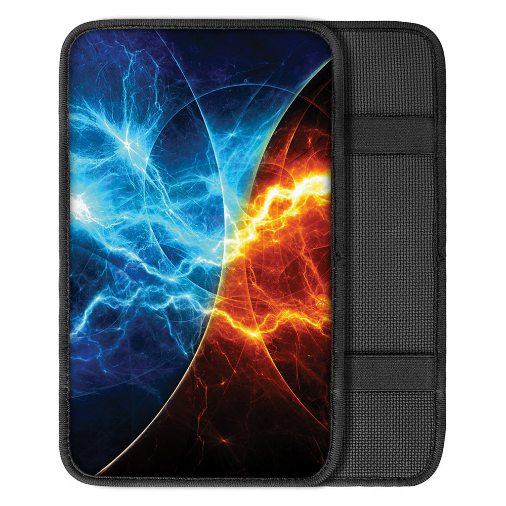 Fire And Ice Energy Print Car Center Console Cover